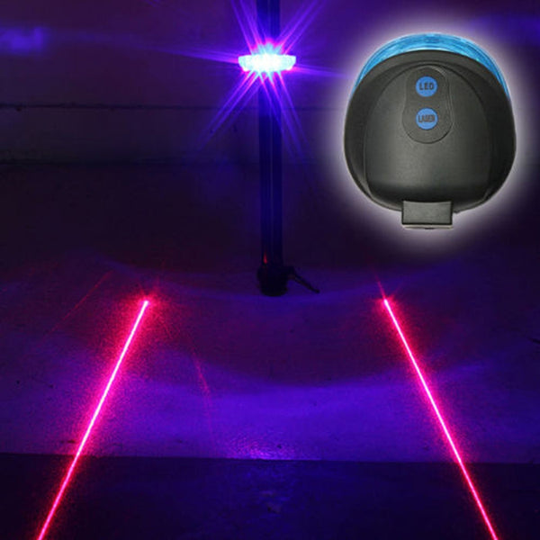 LumiGuard Luz Trasera para Bicicleta (5 LED + 2 Láser)