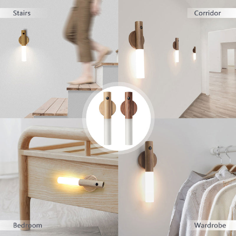 EcoGlow Auto LED Wood Night Light