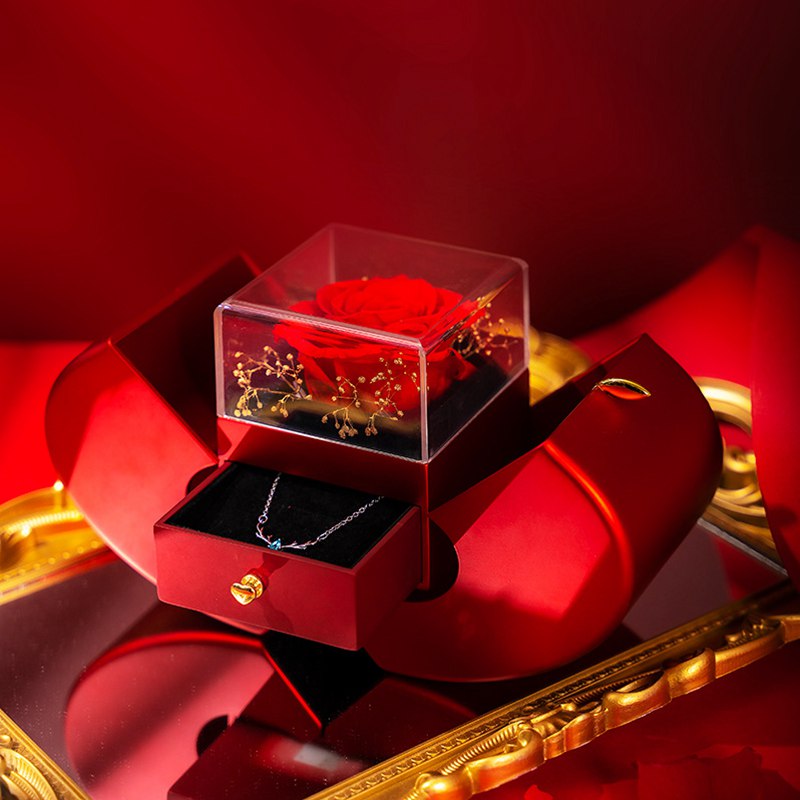 RubyRose-joyero en Forma de Manzana Roja