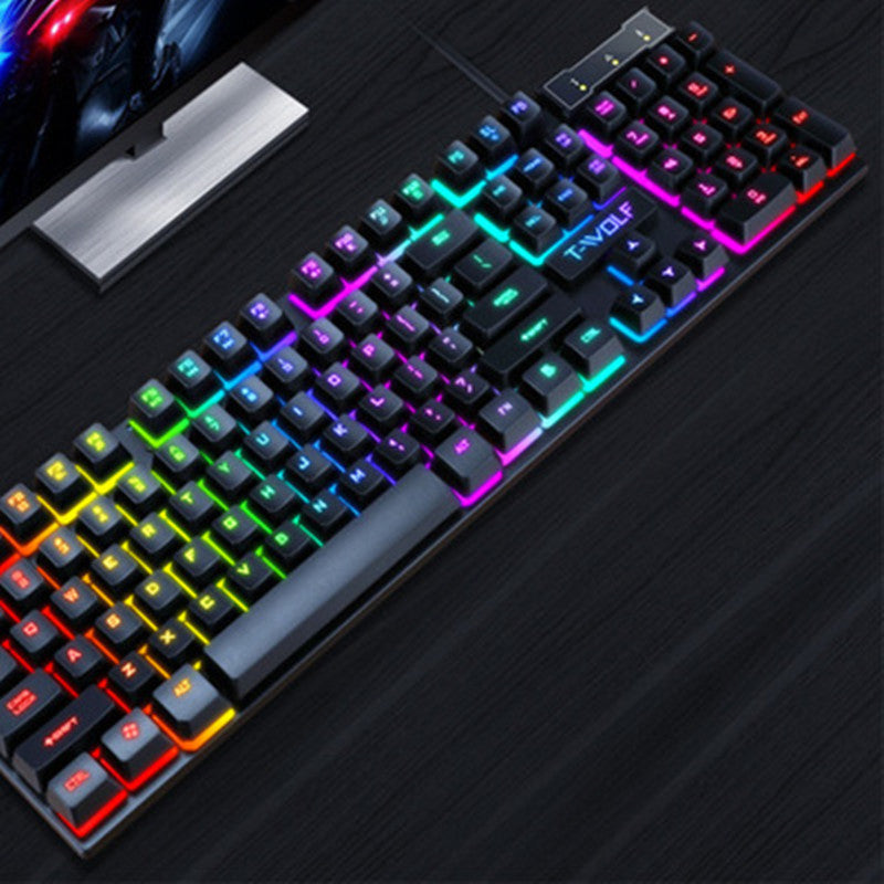LumiStrike Teclado Gaming USB con Manipulador Flotante