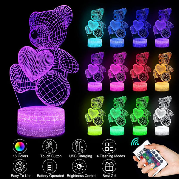GlowCraft 3D LED Neon Sign Night Light