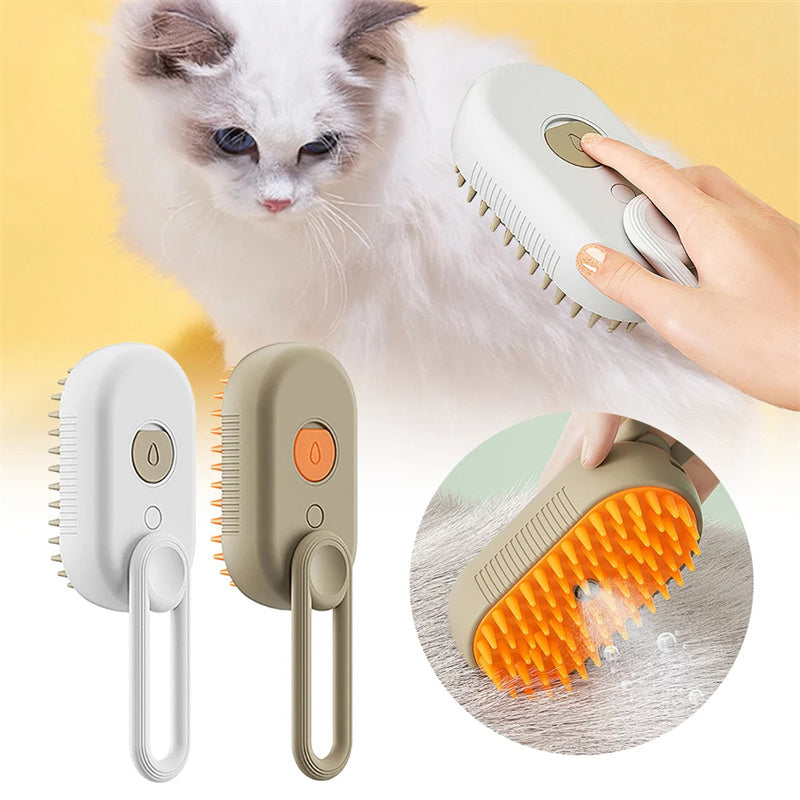 PurrSpa- Cepillo de Vapor para Gatos y Perros