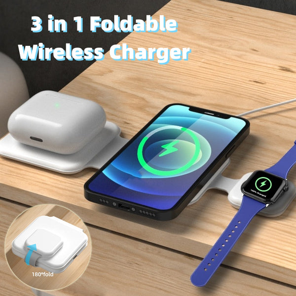 MagCharge Trio - Estación de Carga Inalámbrica Plegable 3 en 1