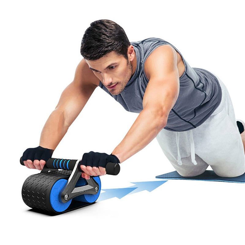 DualFlex Rueda de Ejercicios Abdominales con Rebote Automático