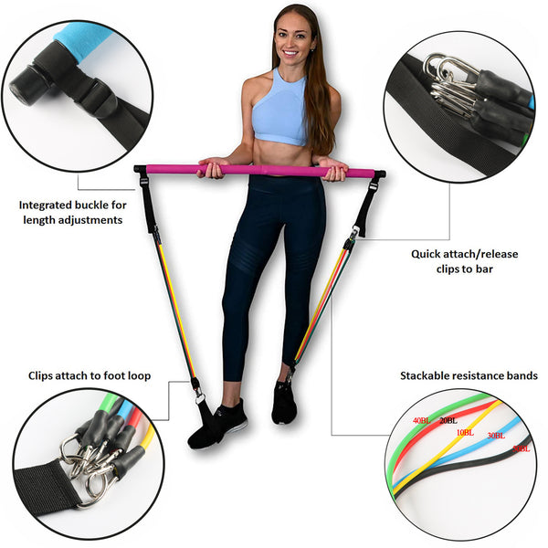 FlexiBar Kit de Entrenamiento para Yoga y Pilates