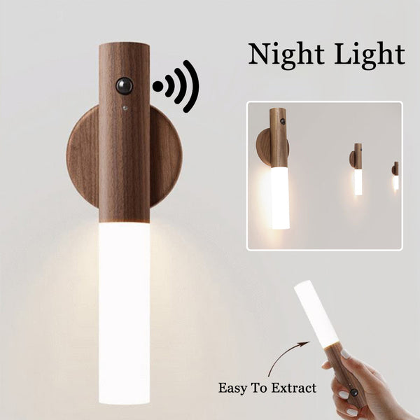 EcoGlow Auto LED Wood Night Light