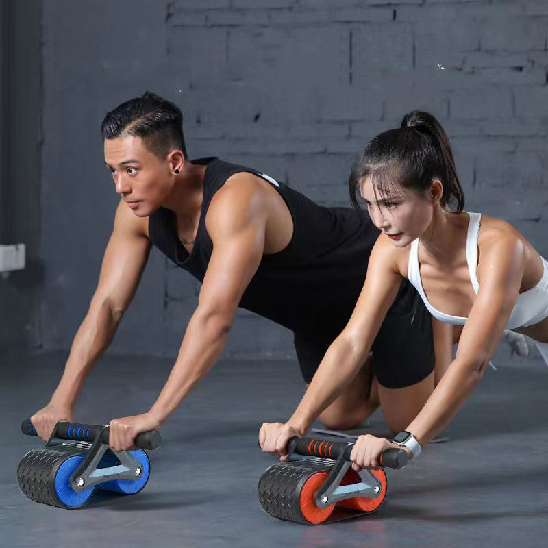 DualFlex Rueda de Ejercicios Abdominales con Rebote Automático