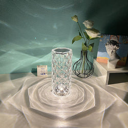 CrystalGlow-Lámpara de Mesa