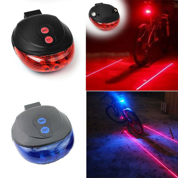 LumiGuard Luz Trasera para Bicicleta (5 LED + 2 Láser)