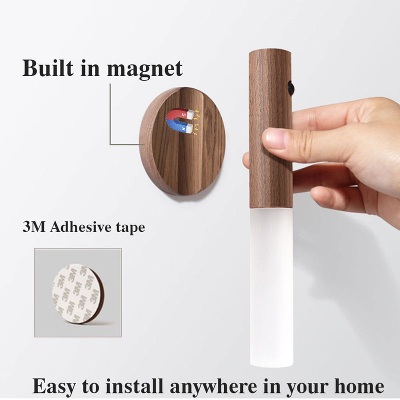 EcoGlow Auto LED Wood Night Light