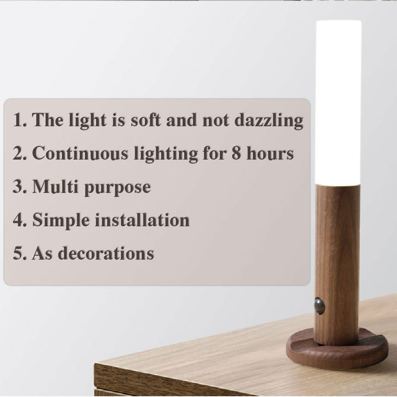 EcoGlow Auto LED Wood Night Light