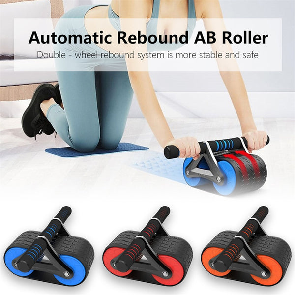 DualFlex Rueda de Ejercicios Abdominales con Rebote Automático