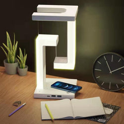 LevitateGlow  Lámpara de Mesa con Carga Inalámbrica