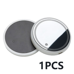 GlowGuard Posavasos LED Colorido con Carga Solar y USB