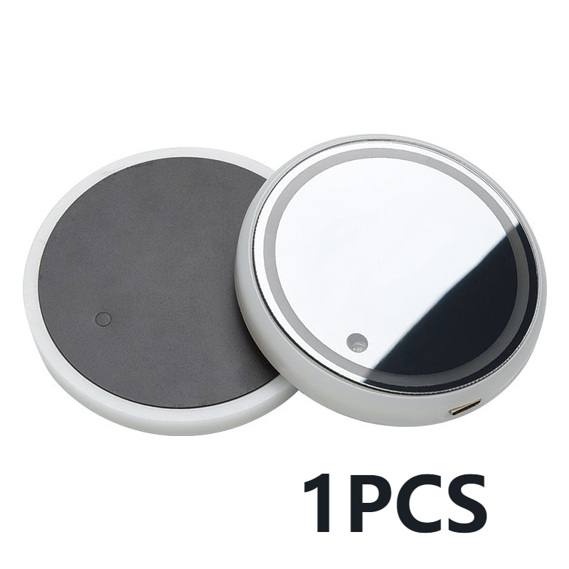 GlowGuard Posavasos LED Colorido con Carga Solar y USB